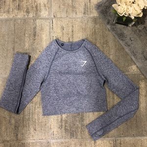 Gymshark seamless long sleeve crop top
